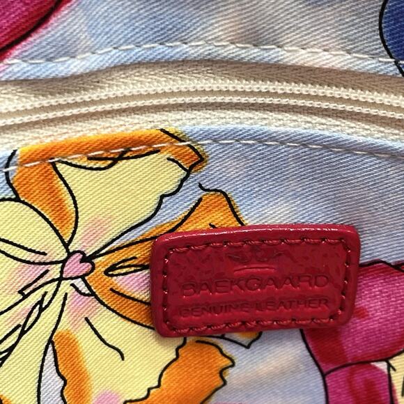 NWT Baekgaard Deja vu Leather Clutch or shoulder bag purse Rouge Ruffle coquette - Picture 9 of 14